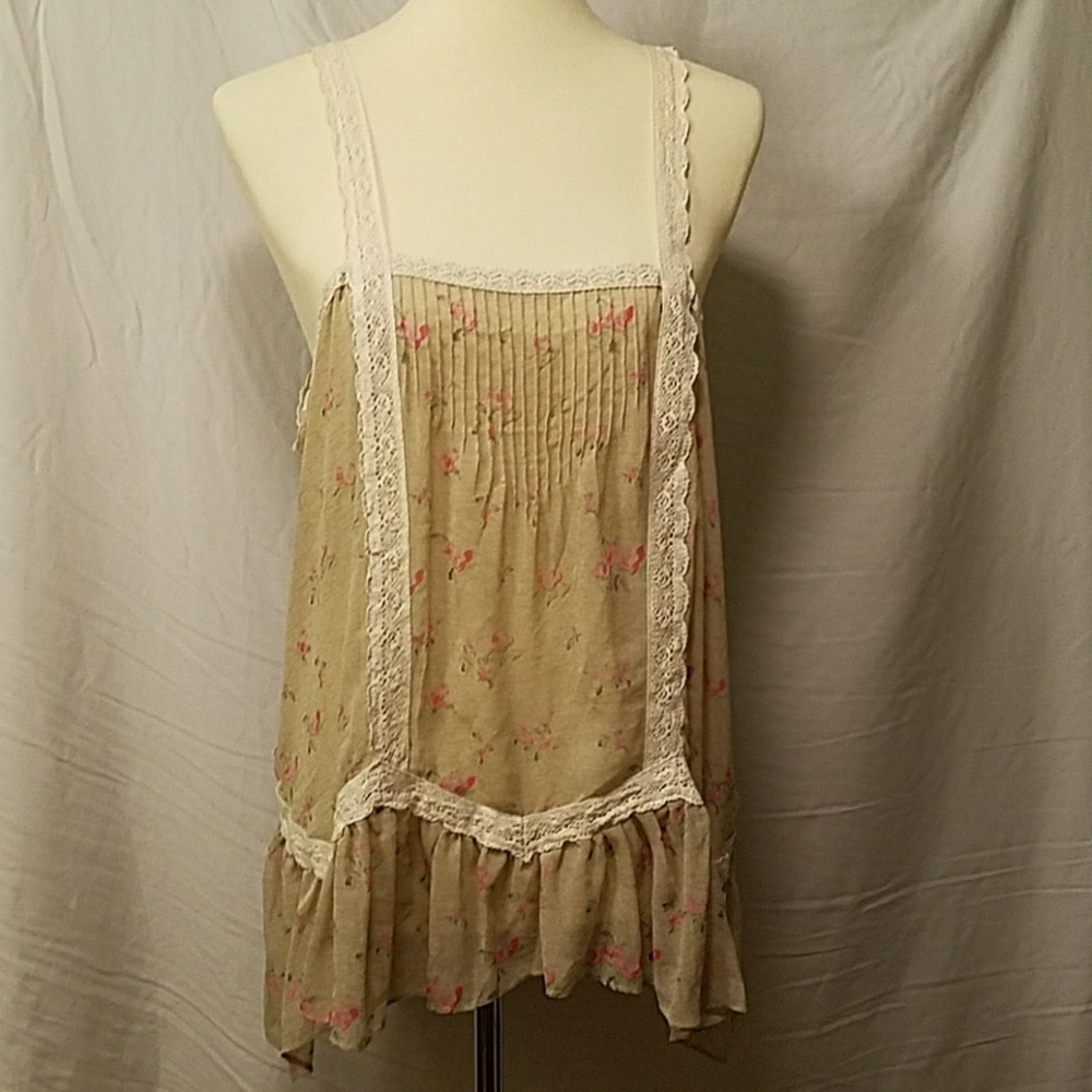 Free People float pinafor top